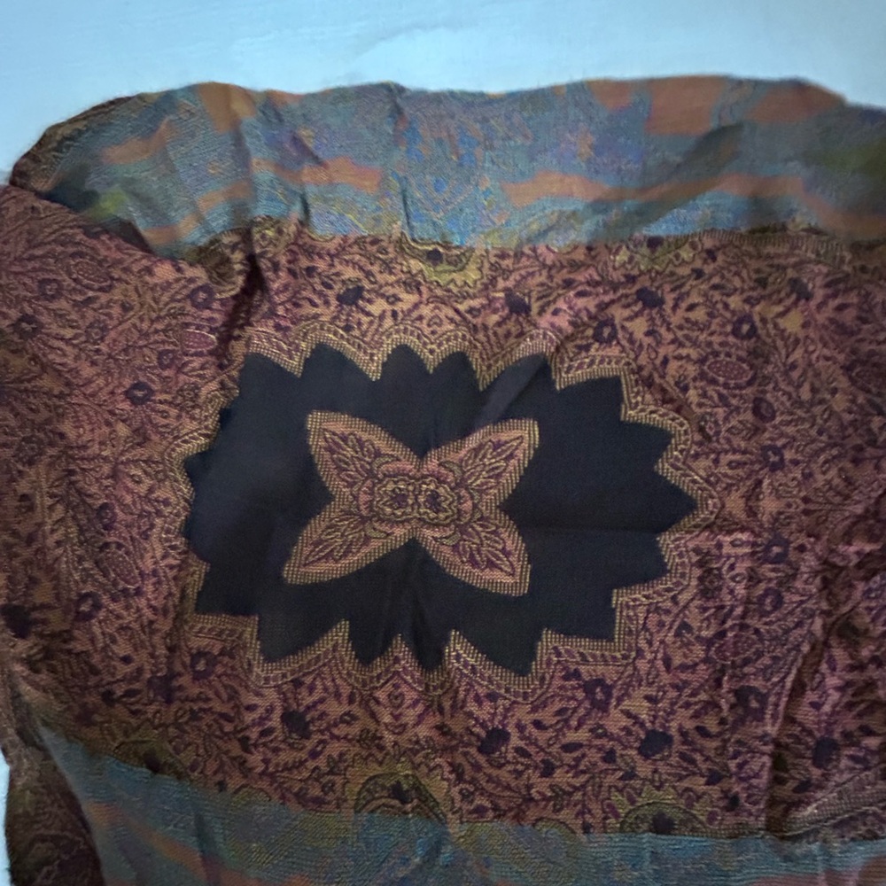 Multicolor Paisley Shawl Wrap Scarf - Picture 5 of 5